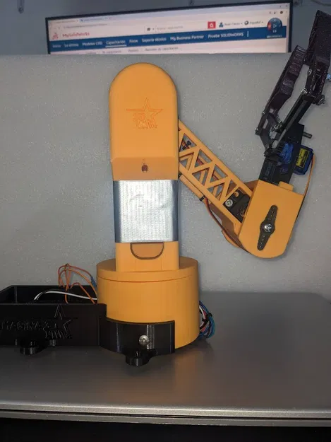 Cánh tay robot có thể tùy chỉnh - File SolidWorks và STEP - Image 3