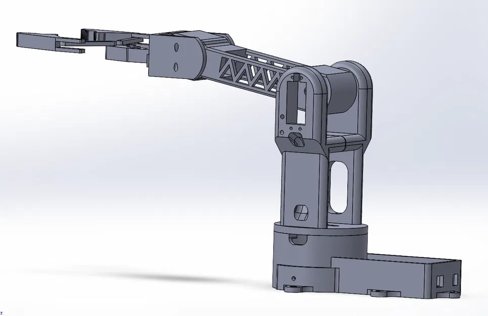 Cánh tay robot có thể tùy chỉnh - File SolidWorks và STEP - Image 4