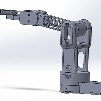 Cánh tay robot có thể tùy chỉnh - File SolidWorks và STEP