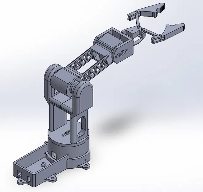 Cánh tay robot có thể tùy chỉnh - File SolidWorks và STEP - Image 5