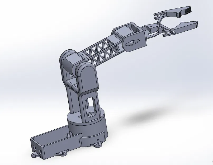 Cánh tay robot có thể tùy chỉnh - File SolidWorks và STEP - Image 6