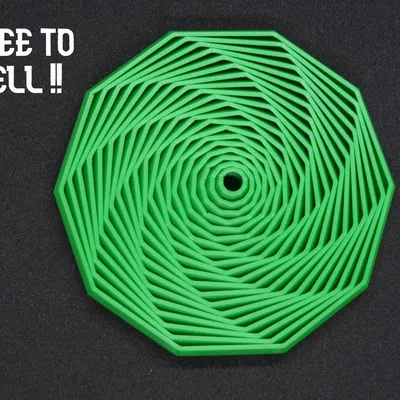 Đồ chơi giải trí Decagon Fidget 20 vòng - Mẫu in 3D độc đáo