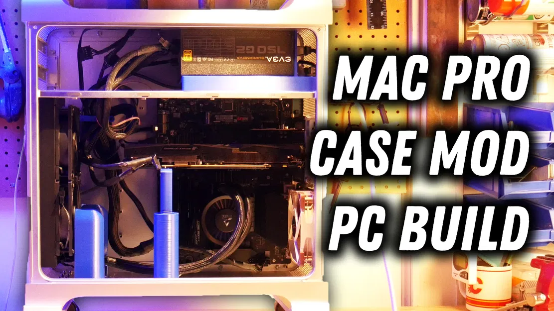 Bộ kit 3D độ vỏ case Mac Pro 2006 cho PC hiện đại - Image 1