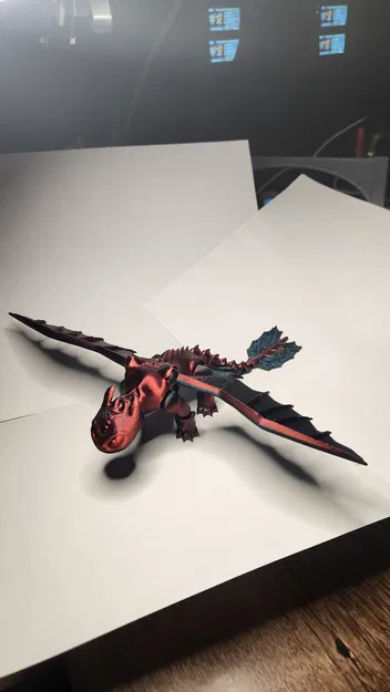 Mô hình rồng Toothless Flexi đáng yêu in 3D chất lượng cao - Image 1