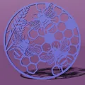 Mô hình trang trí Honey Bee in 3D - Thiết kế tổ ong độc đáo - Thumbnail 3