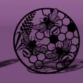 Mô hình trang trí Honey Bee in 3D - Thiết kế tổ ong độc đáo - Thumbnail 4