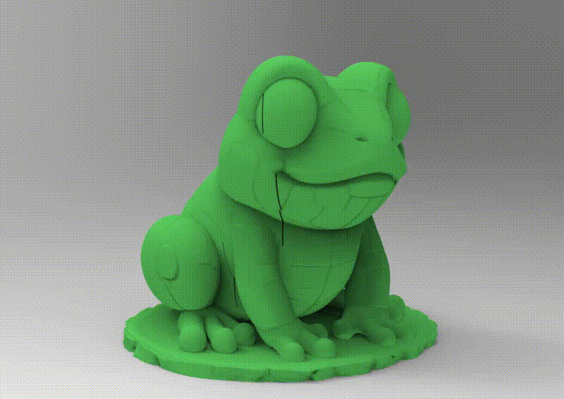 Mô hình giải đố 3D chú ếch - Đồ chơi in 3D 18 mảnh lắp ráp - Image 1