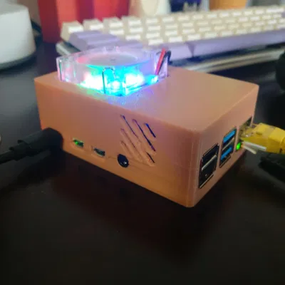 Vỏ case Raspberry PI 4B cho tản nhiệt Low Profile Ice Tower