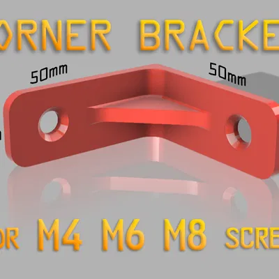 Ke góc vuông đa năng cho vít M4 M6 M8 - File in 3D hữu ích