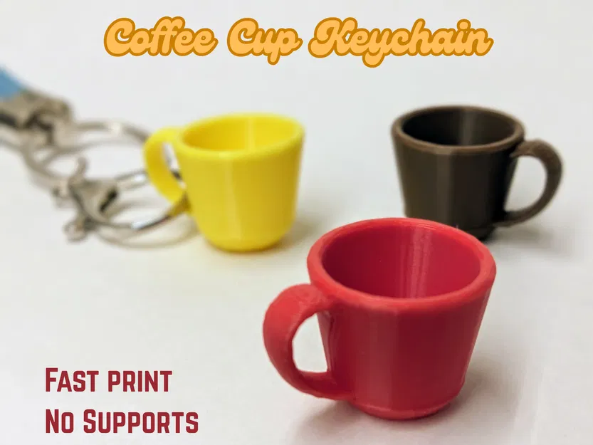 Móc khóa hình ly cà phê mini - Image 1