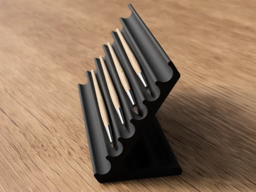 Khay đựng cọ vẽ để bàn - Phụ kiện sắp xếp bàn làm việc ngăn nắp - Image 2