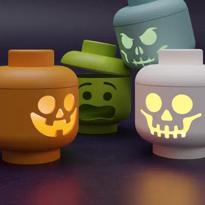 Đĩa Đựng Kẹo hoặc Đèn Cầy Hình Đầu Nhân Vật