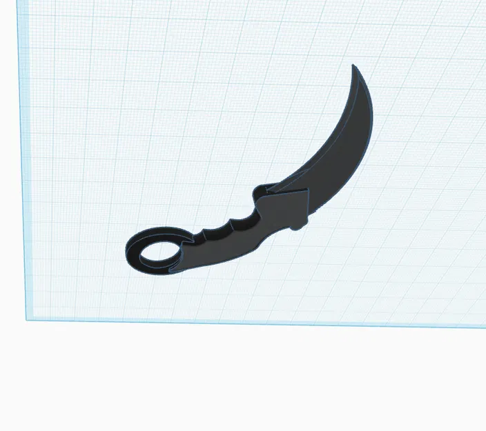 Mô hình dao Karambit in 3D đơn giản cho cosplayer - Image 3