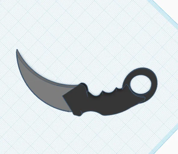 Mô hình dao Karambit in 3D đơn giản cho cosplayer - Image 4