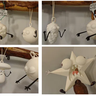 Ngôi sao la hét / Screaming Star - Đồ trang trí Noel hài hước