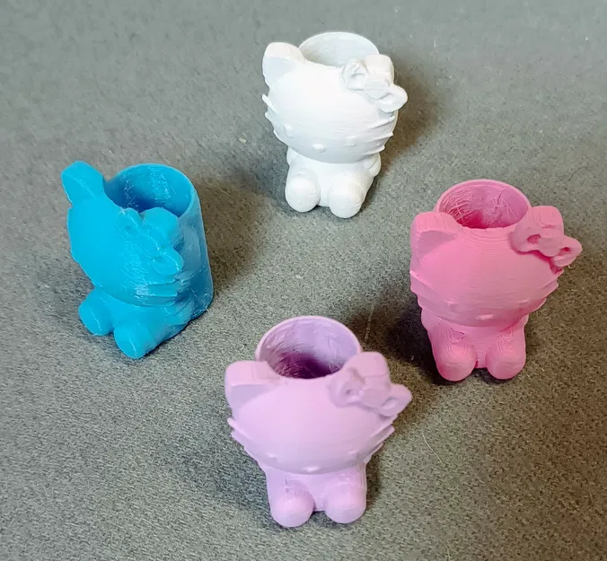 Vòng giữ khăn quàng Hello Kitty Woggle - Dễ in, không cần hỗ trợ - Image 2