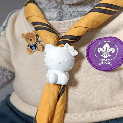 Vòng giữ khăn quàng Hello Kitty Woggle - Dễ in, không cần hỗ trợ