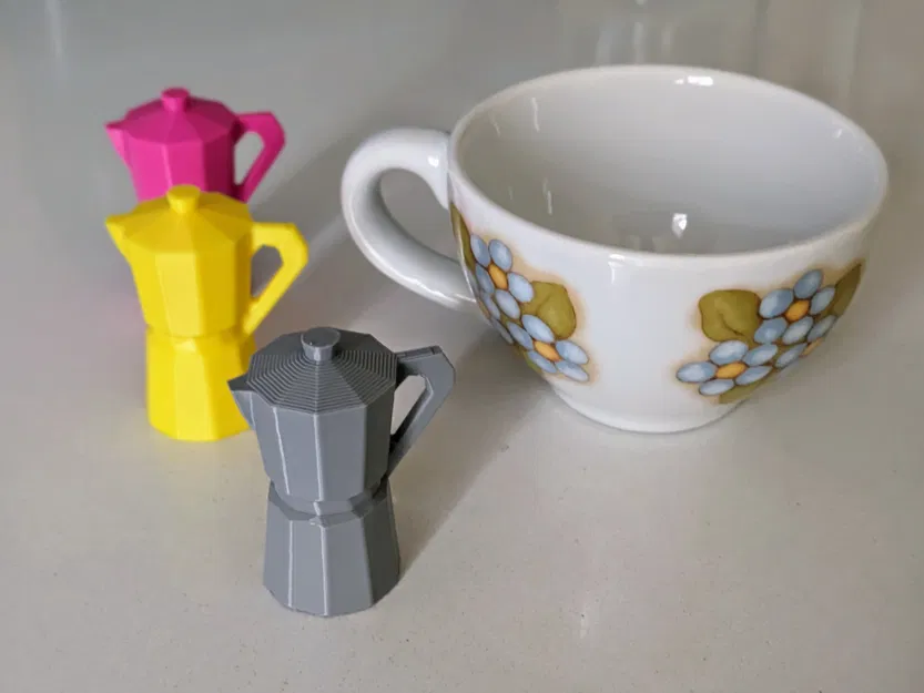 Móc khóa bình pha cà phê Moka mini - Image 2