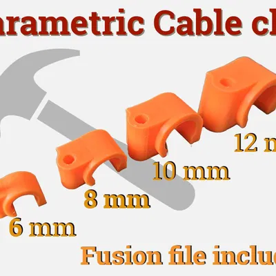 Kẹp Cố Định Dây Cáp Thông Minh - Parametric Cable Clip (Tùy Chỉnh)