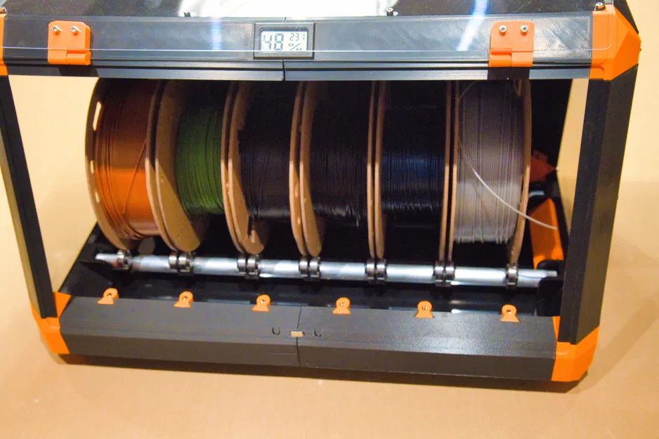 Giá đỡ cuộn filament 6 vị trí (V1 & V2) dùng vòng bi cho Prusa Drybox - Image 3