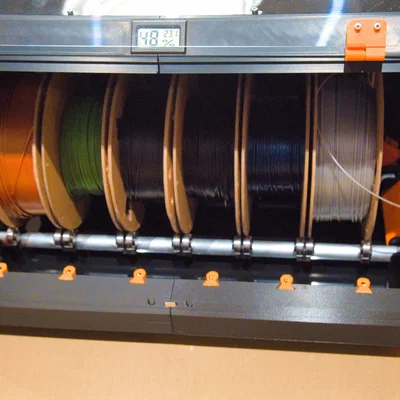 Giá đỡ cuộn filament 6 vị trí (V1 & V2) dùng vòng bi cho Prusa Drybox