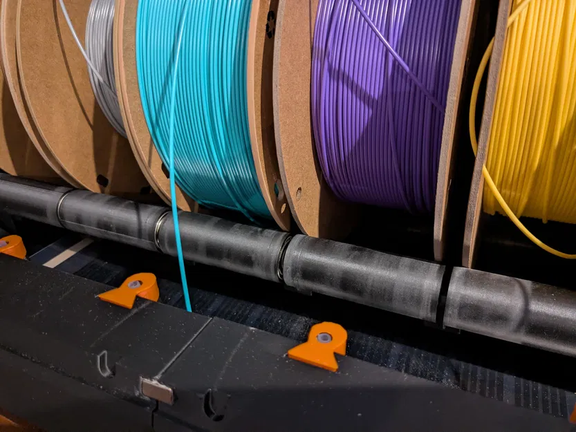 Giá đỡ cuộn filament 6 vị trí (V1 & V2) dùng vòng bi cho Prusa Drybox - Image 4