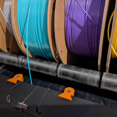 Giá đỡ cuộn filament 6 vị trí (V1 & V2) dùng vòng bi cho Prusa Drybox