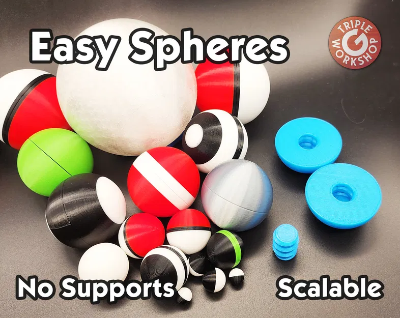 Easy Spheres ⦿ Bộ 3 Mảnh ⦿ Không Cần Support - Image 1