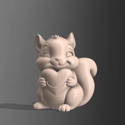 Huggy the Love Squirrel - Mô hình chú sóc tình yêu