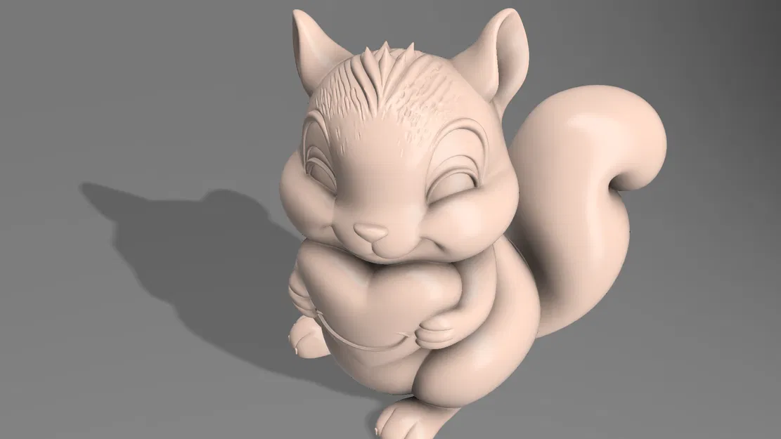 Huggy the Love Squirrel - Mô hình chú sóc tình yêu - Image 3