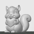 Huggy the Love Squirrel - Mô hình chú sóc tình yêu - Thumbnail 6