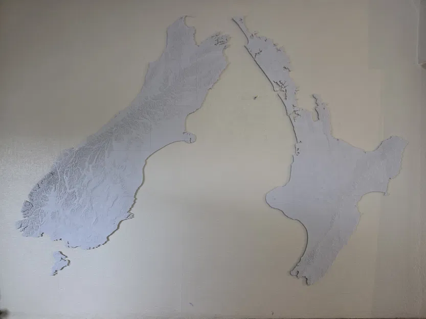 Mô hình địa hình 3D của New Zealand - Image 2