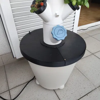 Nắp đậy tháp thủy canh dạng module cho xô 5 gallon - Không cần keo hay ốc vít