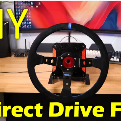 Diy Direct Drive FFBeast Sim Racing Wheel (Vô lăng đua xe tự chế)