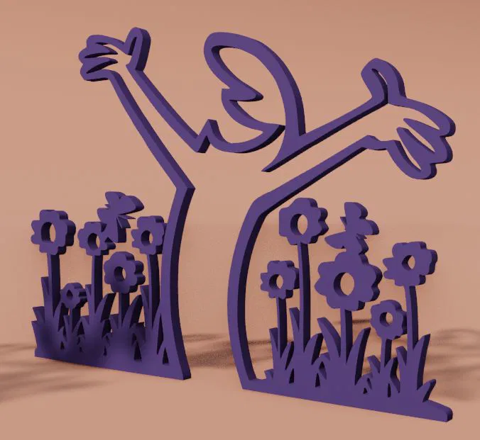 Mô hình trang trí nghệ thuật La Linea tối giản cho bàn làm việc - Image 1