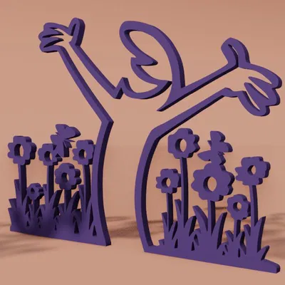 Mô hình trang trí nghệ thuật La Linea tối giản cho bàn làm việc