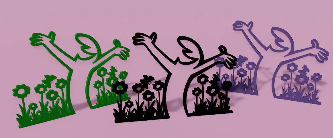 Mô hình trang trí nghệ thuật La Linea tối giản cho bàn làm việc - Image 2