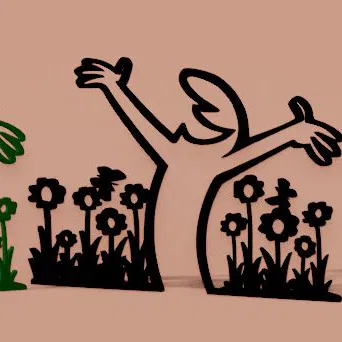 Mô hình trang trí nghệ thuật La Linea tối giản cho bàn làm việc