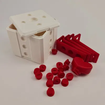 Hộp quà trái tim Valentine kèm ốc vít