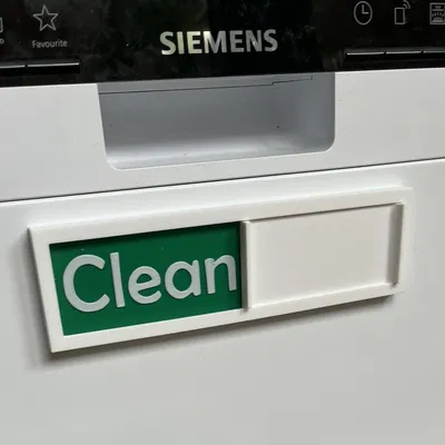 Biển báo máy rửa bát - Tấm bảng màu (parametric)