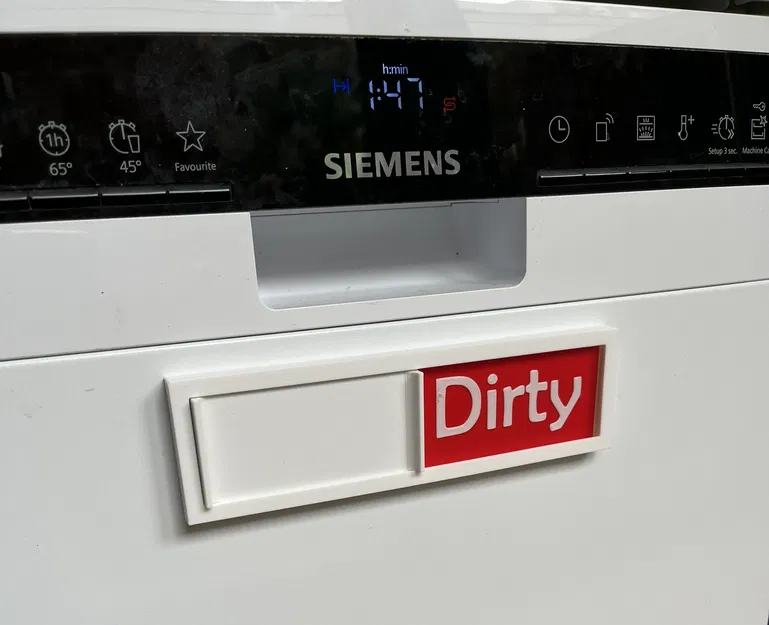 Biển báo máy rửa bát - Tấm bảng màu (parametric) - Image 2