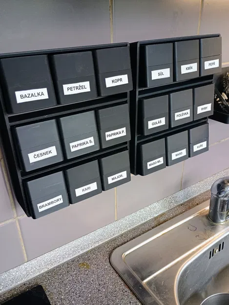 Bộ kệ và hộp đựng gia vị in 3D dễ dàng không cần support - Image 1