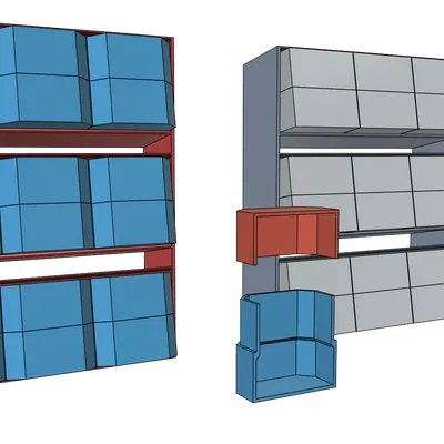 Bộ kệ và hộp đựng gia vị in 3D dễ dàng không cần support