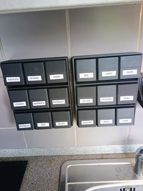 Bộ kệ và hộp đựng gia vị in 3D dễ dàng không cần support - Image 10