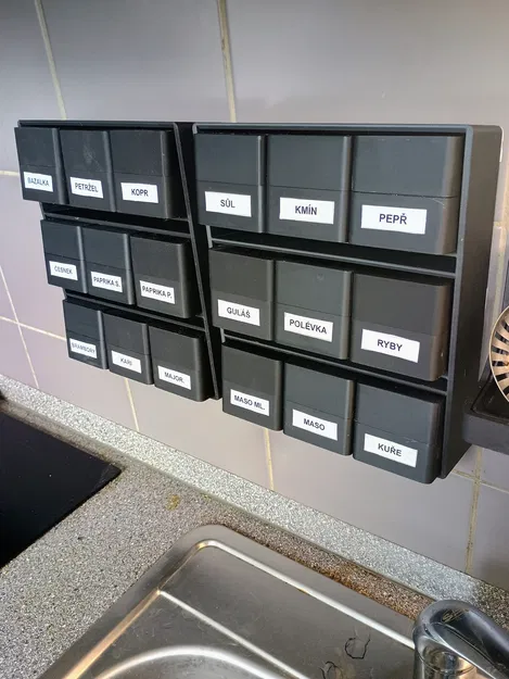 Bộ kệ và hộp đựng gia vị in 3D dễ dàng không cần support - Image 11