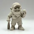 Tượng Chú Lùn Chơi Bóng Chày (Baseball Garden Gnome) - Thumbnail 1
