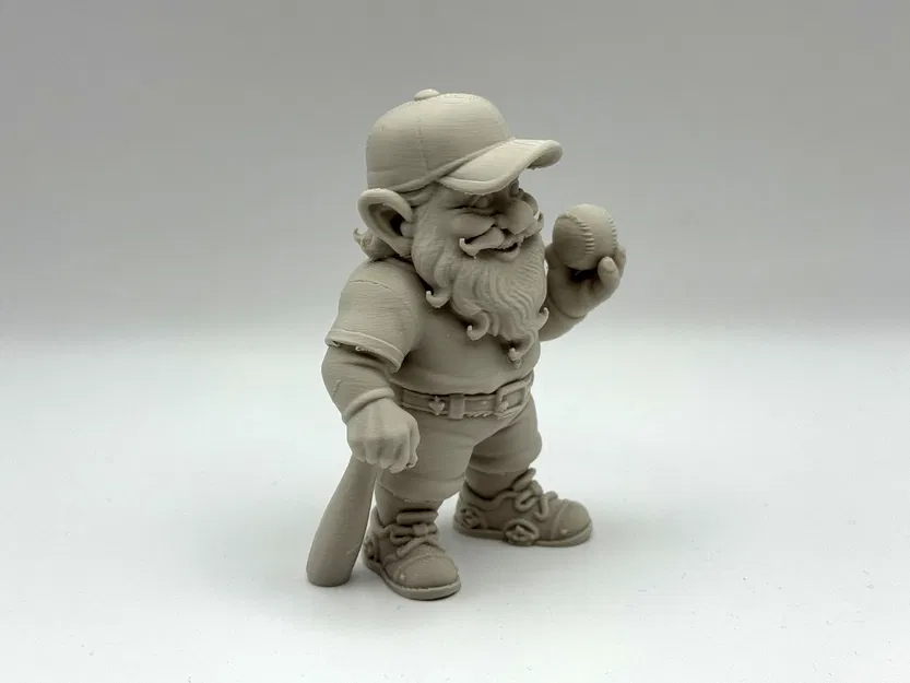 Tượng Chú Lùn Chơi Bóng Chày (Baseball Garden Gnome) - Image 2