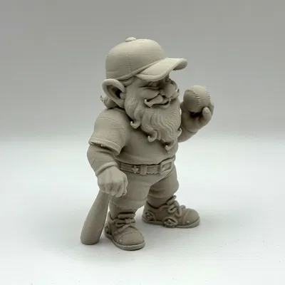 Tượng Chú Lùn Chơi Bóng Chày (Baseball Garden Gnome)