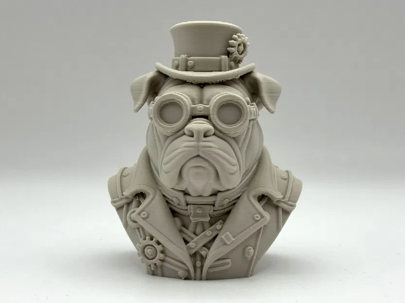 Tượng bán thân Bulldog phong cách Steampunk - Image 1
