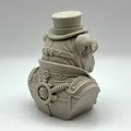 Tượng bán thân Bulldog phong cách Steampunk - Thumbnail 2